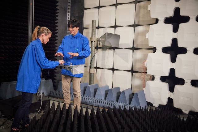 KONE research and development experts working
