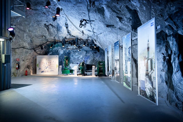 KONE demo in Tytyri cave